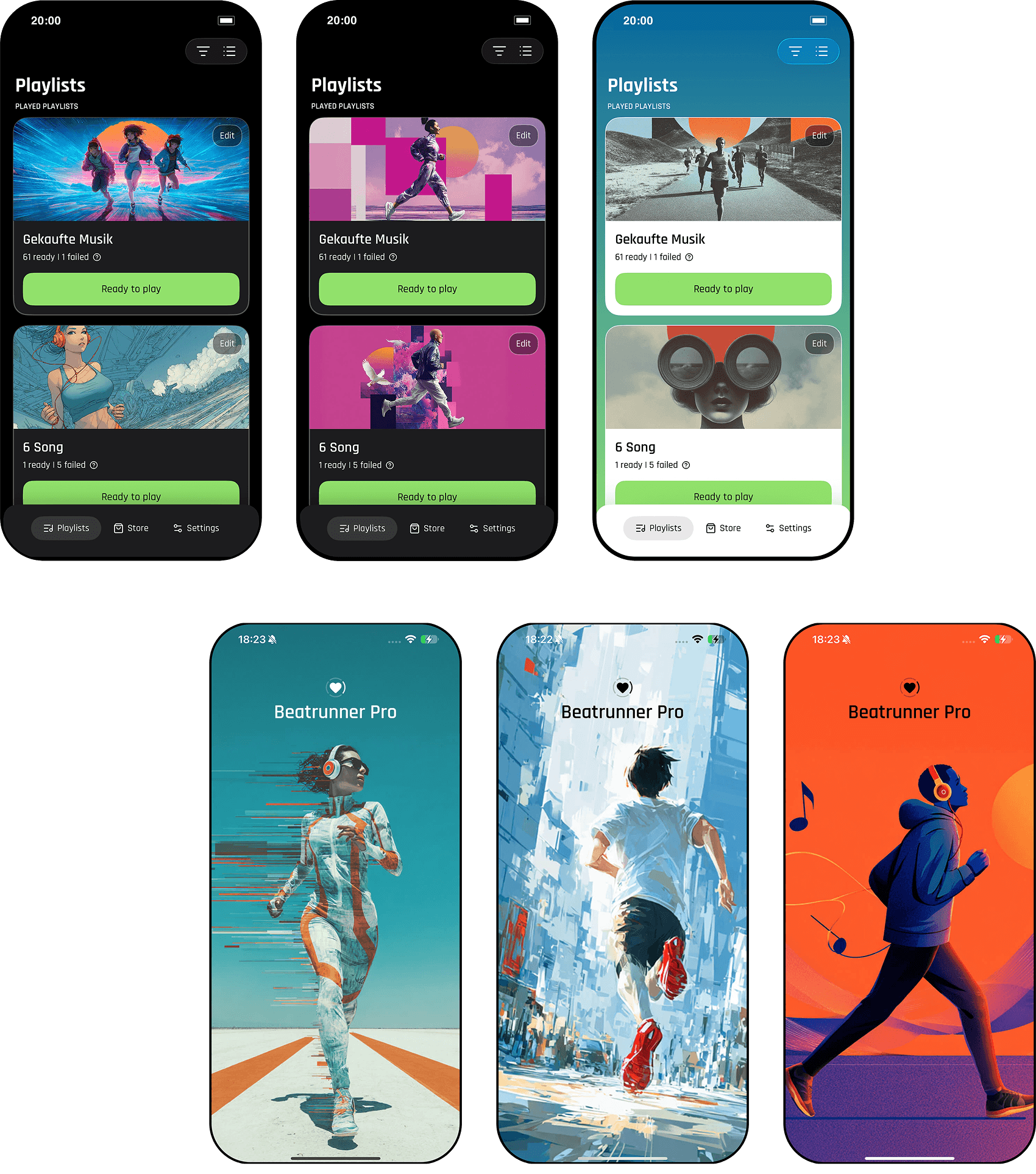 Capture d'écran Beatrunner Pro : Personnalisez l'app